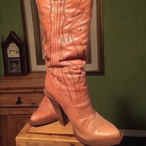 JESSICA Simpson Rare Alan Cowboy Boots size 7.5